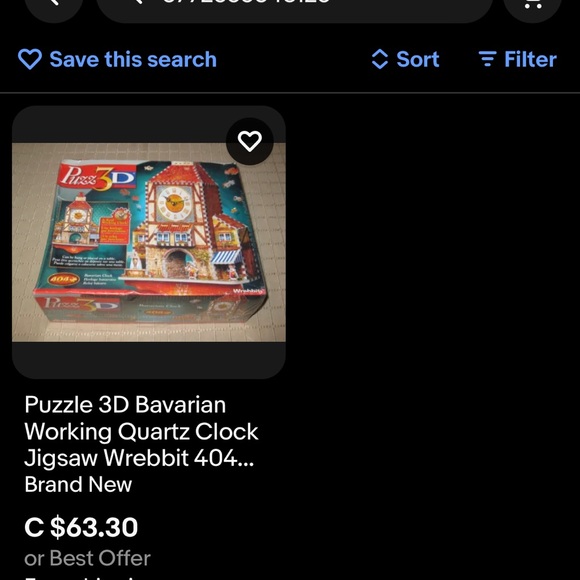 Vintage Puzz 3D Bavarian Clock Wrebbit Working Clock Jigsaw Puzzle / New / 2005 - Picture 8 of 8